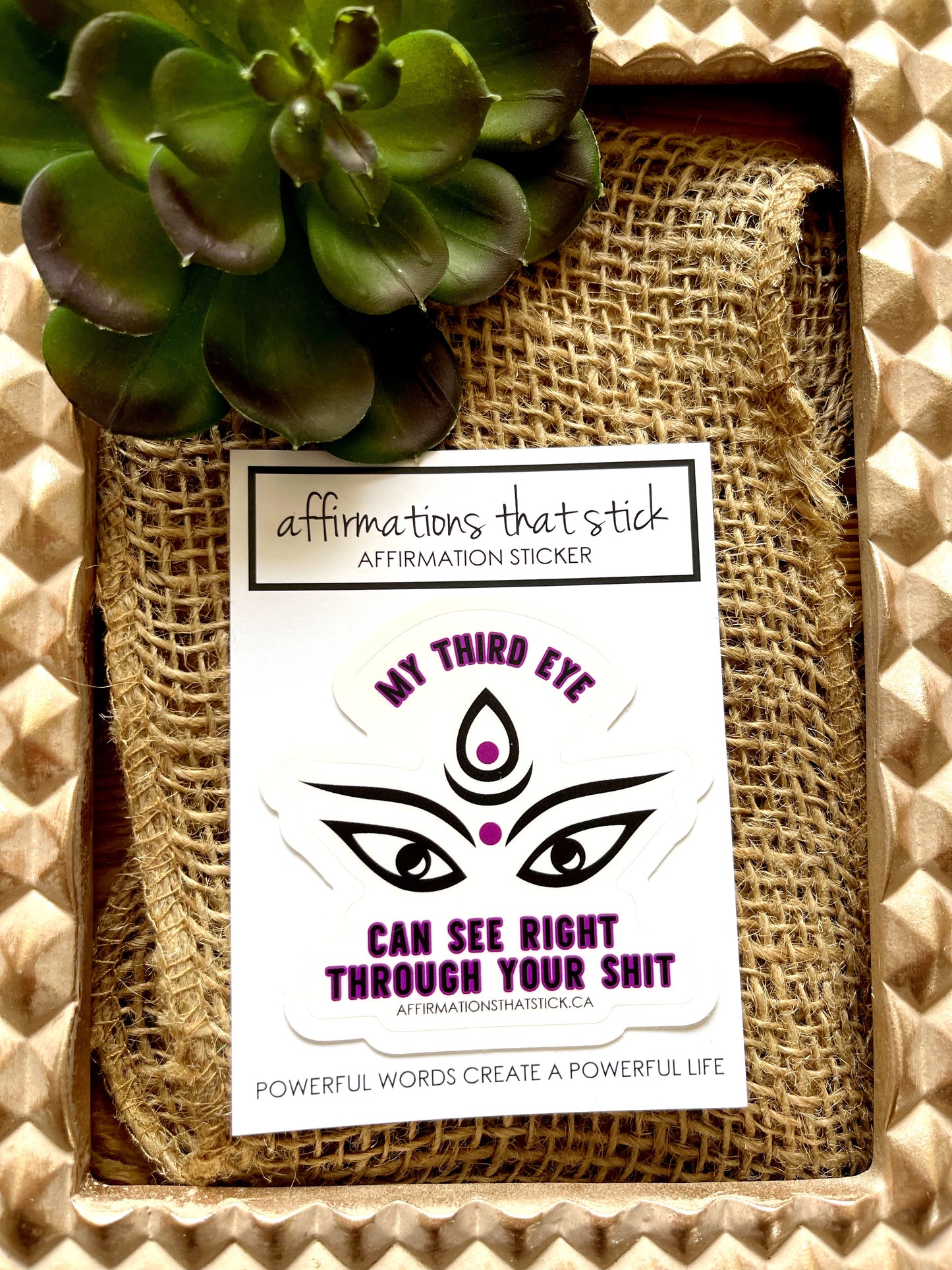 Third eye Affirmation Sticker-Affirmations That Stick CA