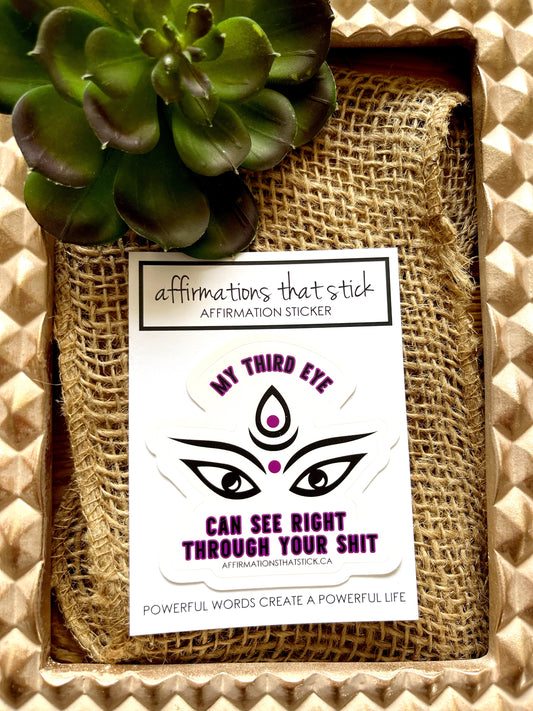 Third eye Affirmation Sticker-Affirmations That Stick CA