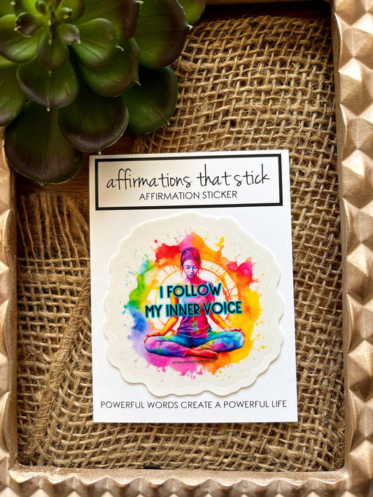 Inner Voice Affirmation Sticker-Affirmations That Stick CA