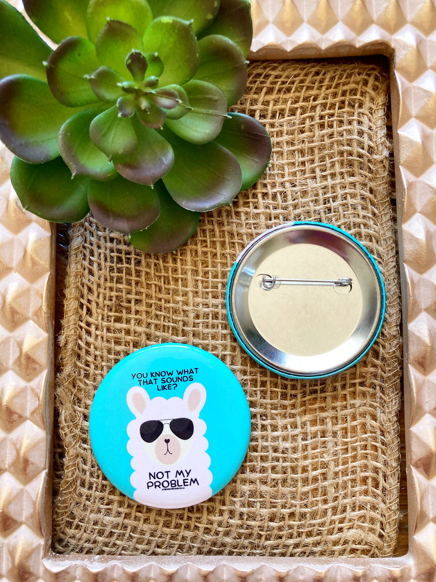 Not My Problem Affirmation Button-Affirmations That Stick CA