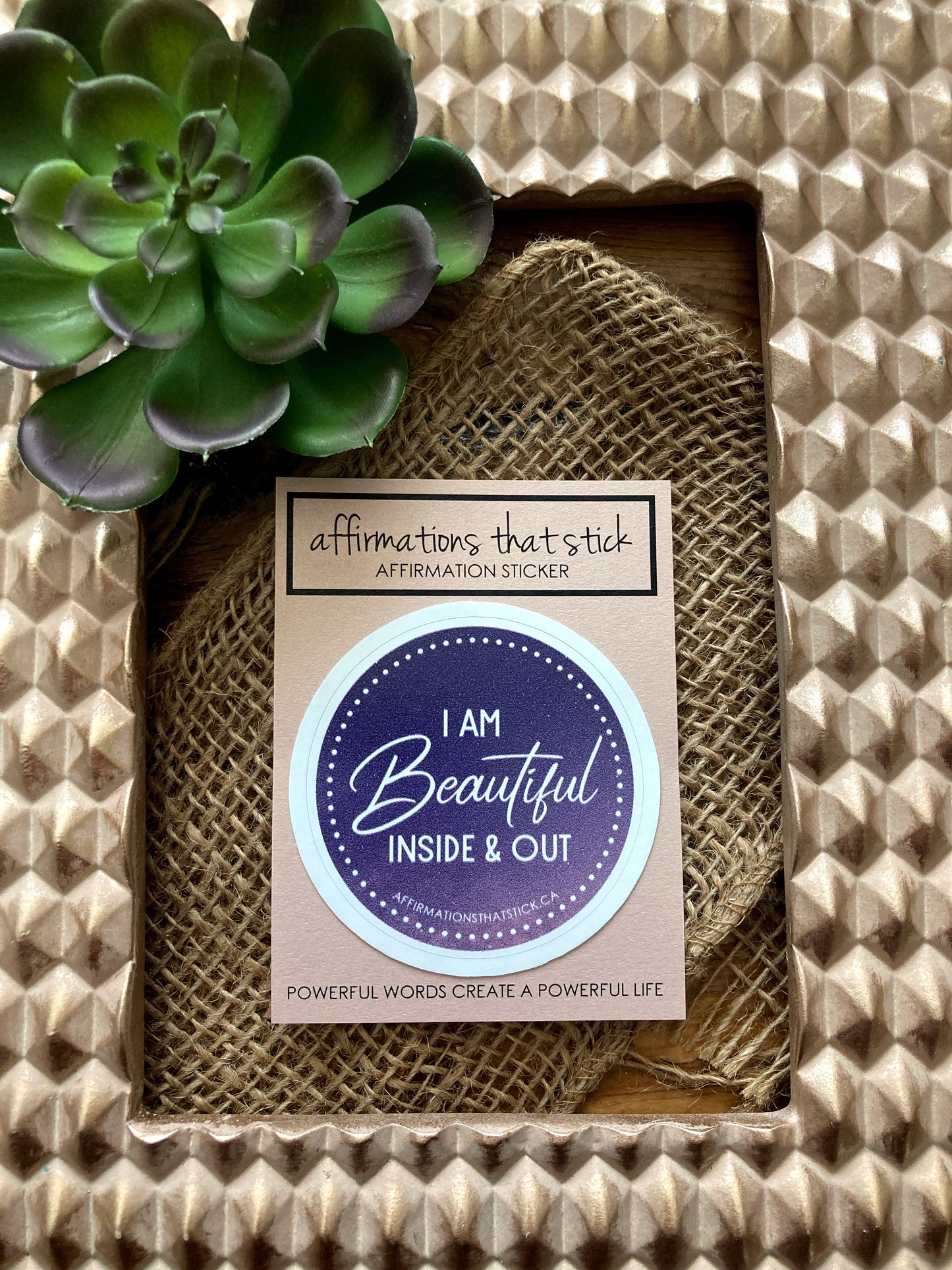 Beautiful Affirmation Sticker-Affirmations That Stick CA