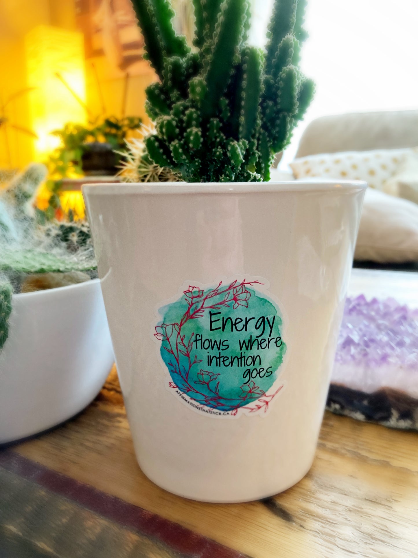 Energy flows Affirmation Sticker-Affirmations That Stick CA