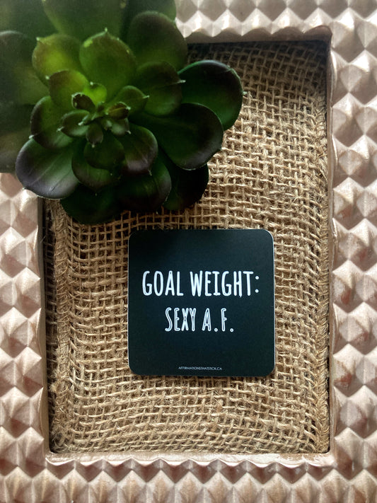 Goal Weight Affirmation Magnet-Affirmations That Stick CA