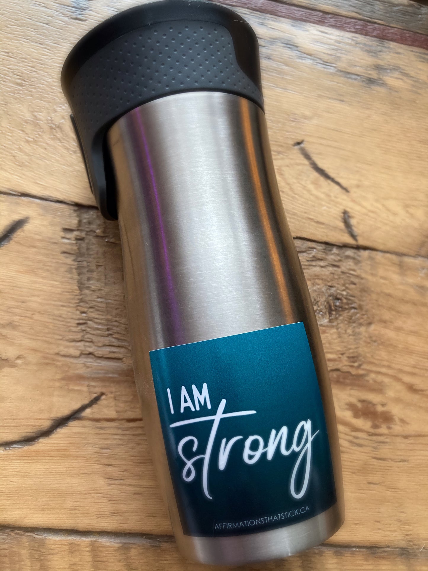 I Am Strong Affirmation Sticker-Affirmations That Stick CA
