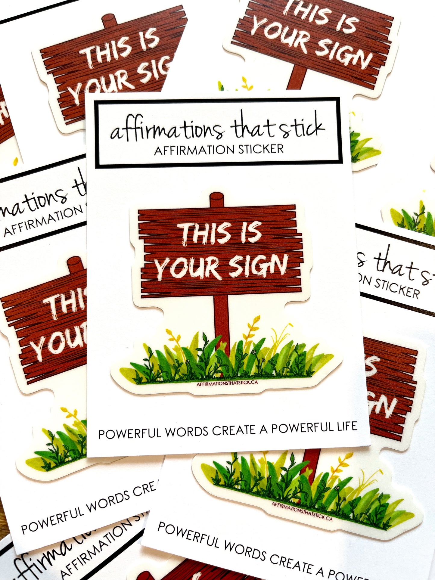 This is your Sign Affirmation Sticker-Affirmations That Stick CA