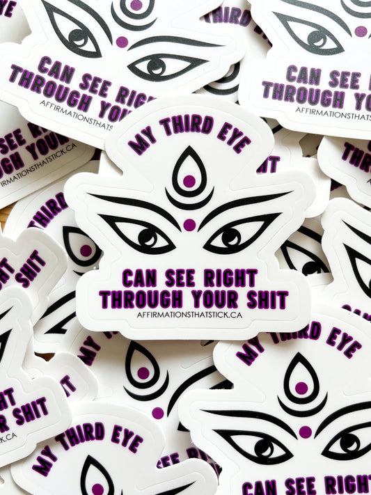 Third eye Affirmation Sticker-Affirmations That Stick CA