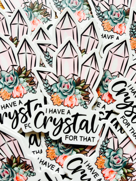 Crystal Affirmation Sticker-Affirmations That Stick CA