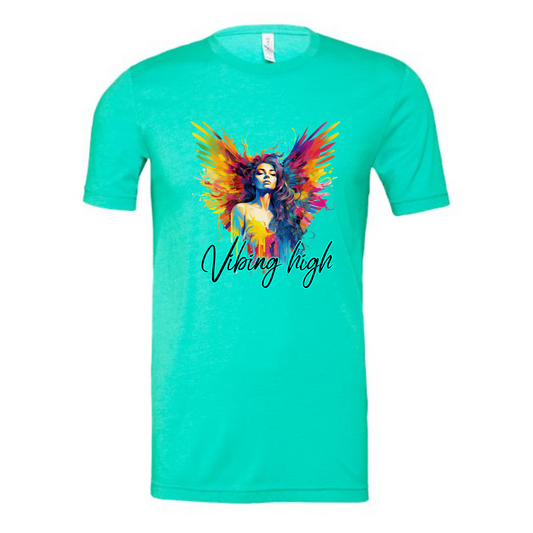Vibing High Affirmation T Shirt-Affirmations That Stick CA