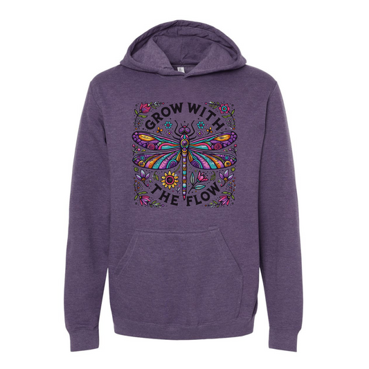 Grow with the flow Affirmation Hoodie-Affirmations That Stick CA