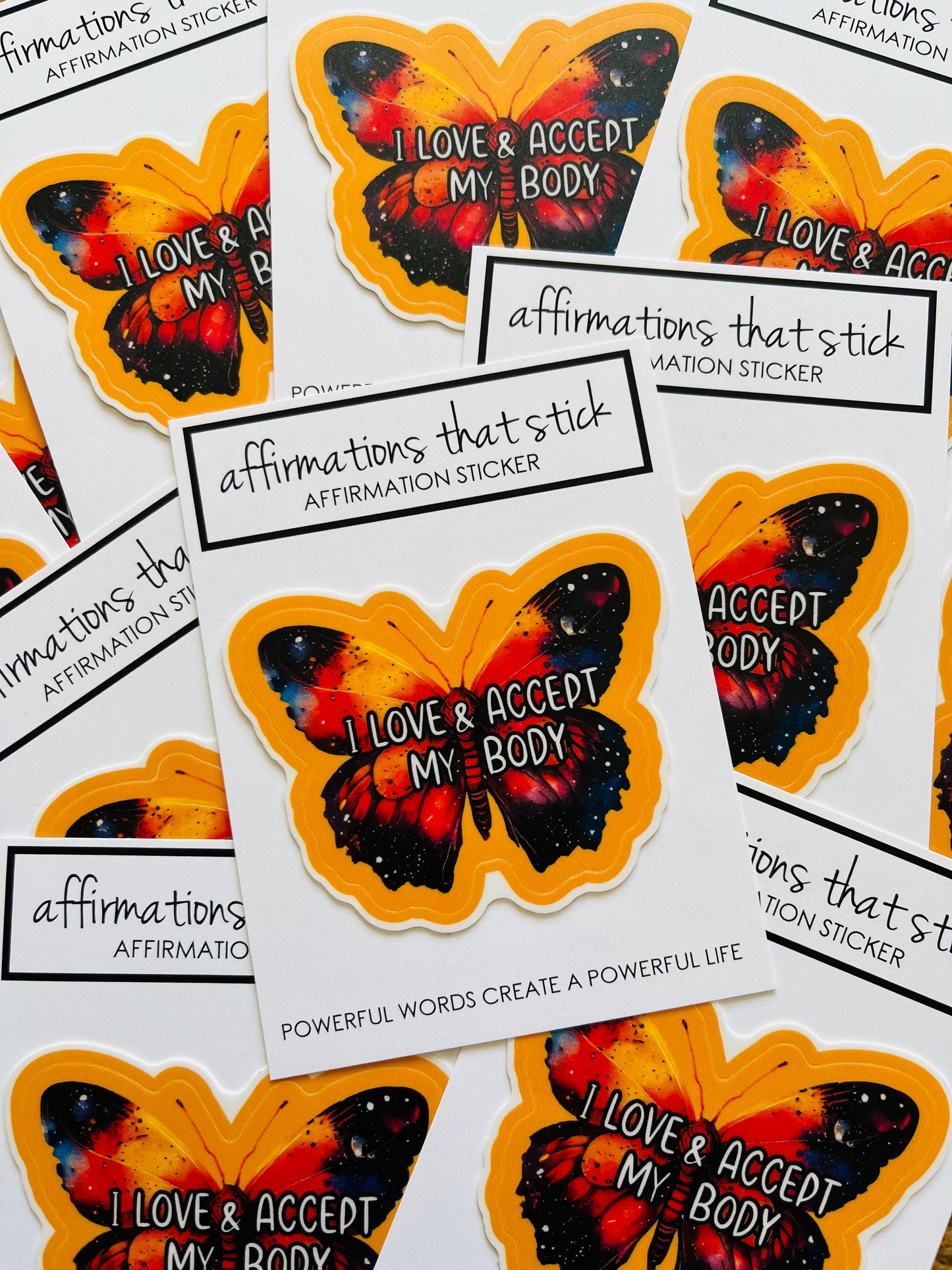 Love my body Affirmation Sticker-Affirmations That Stick CA