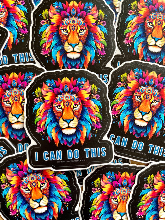 I can do this Affirmation Sticker-Affirmations That Stick CA