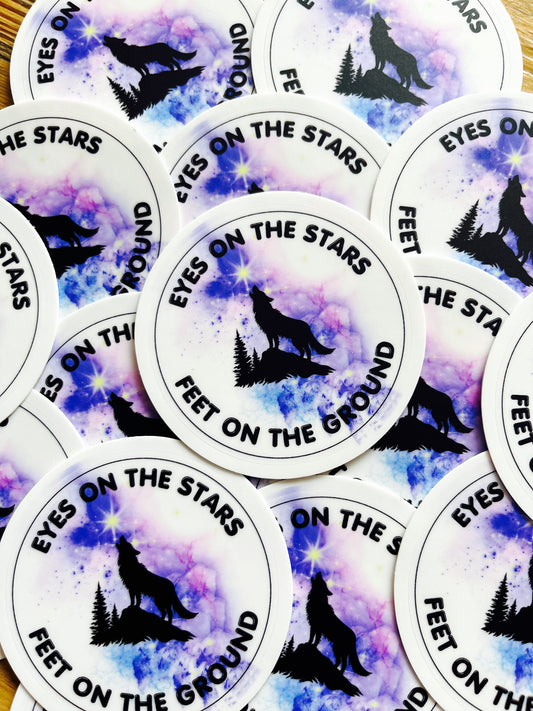 Eyes on the Stars Affirmation Sticker-Affirmations That Stick CA