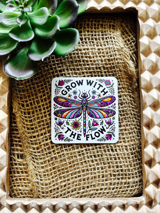 Grow with the flow Affirmation Magnet-Affirmations That Stick CA