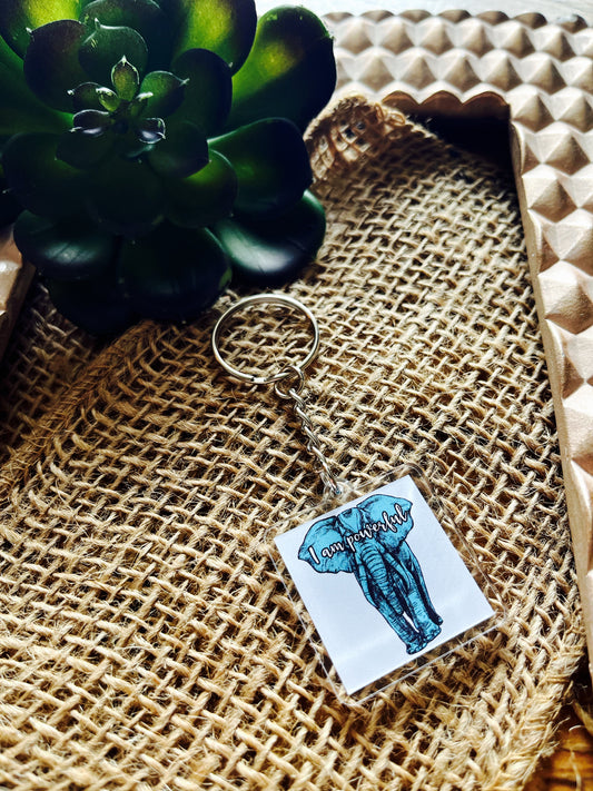 I am Powerful Affirmation Keychain-Affirmations That Stick CA