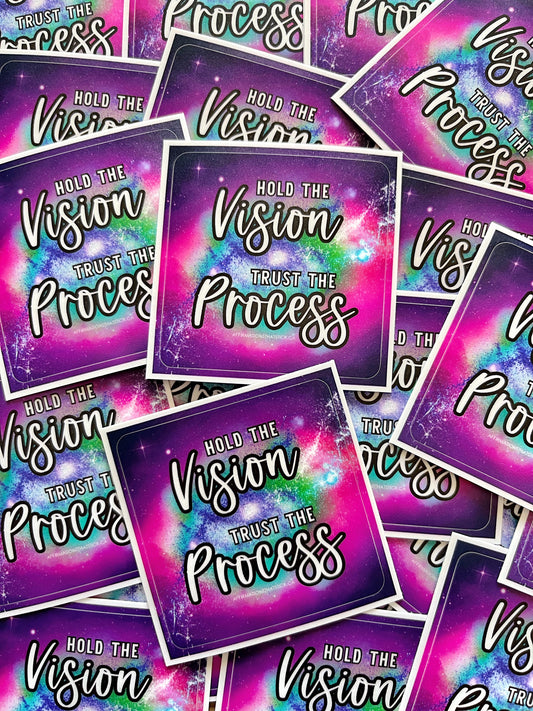 Vision Process Affirmation Sticker-Affirmations That Stick CA