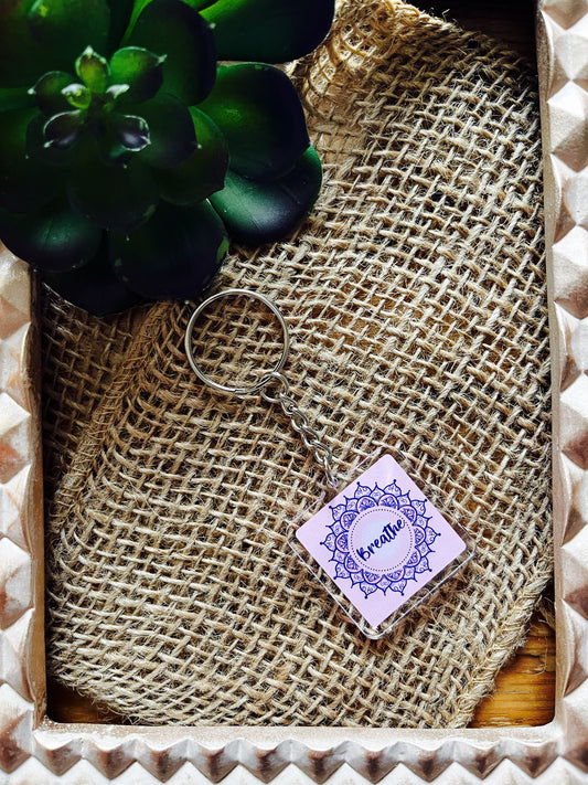 Breathe Affirmation Keychain-Affirmations That Stick CA