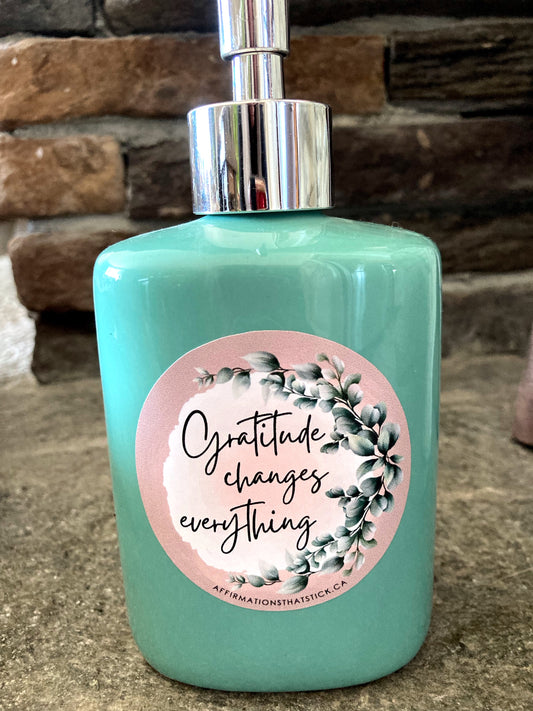 Gratitude changes everything Affirmation Sticker-Affirmations That Stick CA