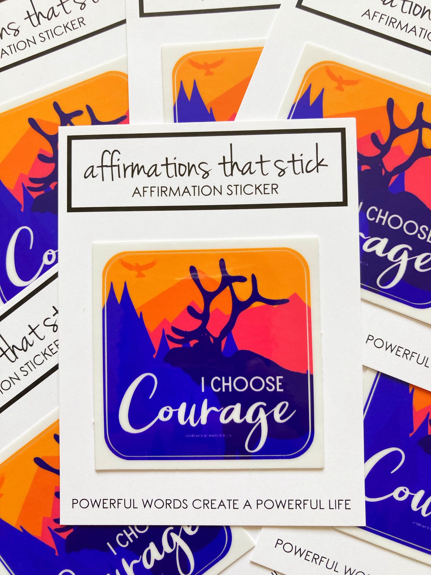 Courage Affirmation Sticker-Affirmations That Stick CA