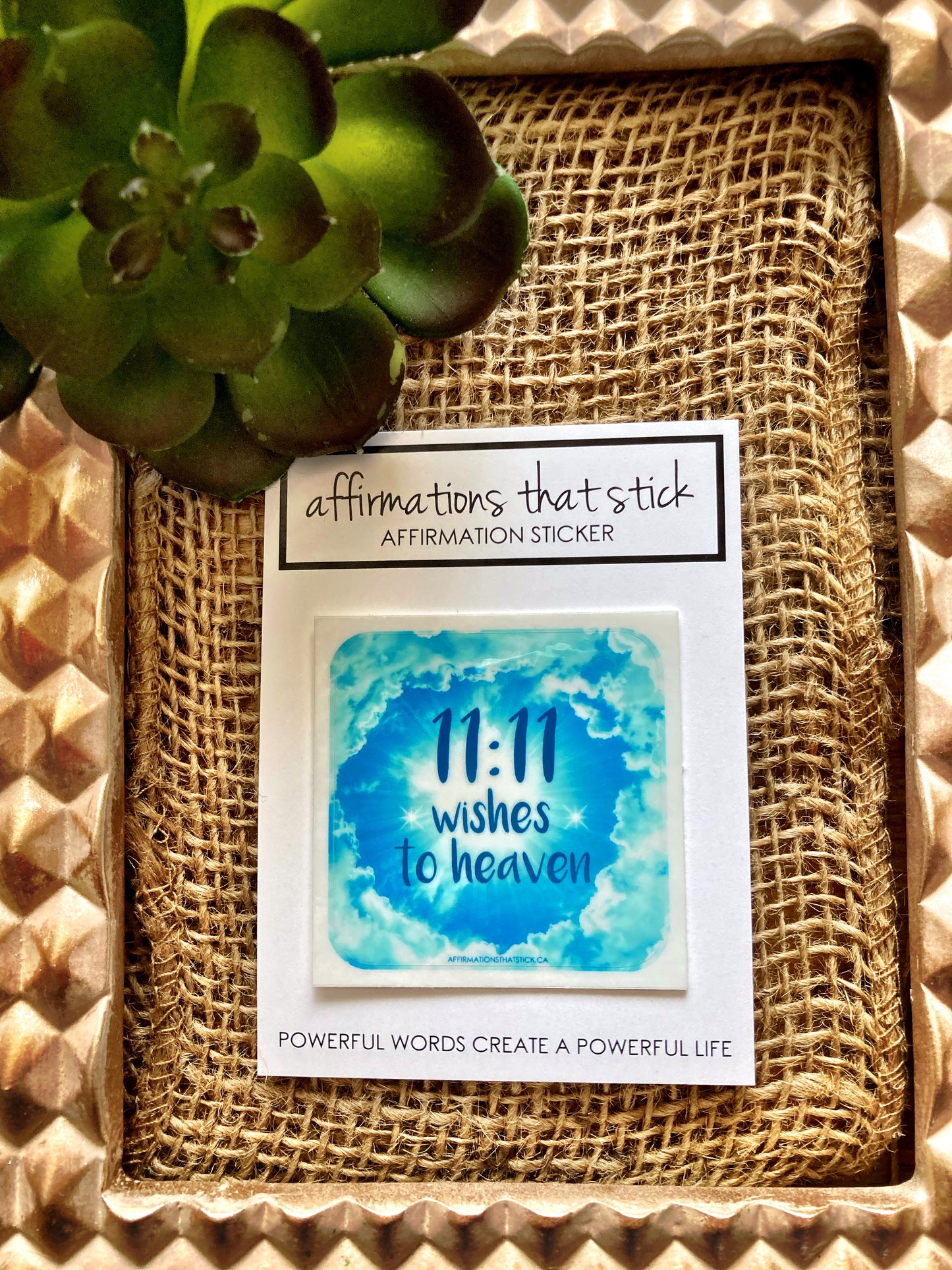 11 11 Affirmation Sticker-Affirmations That Stick CA