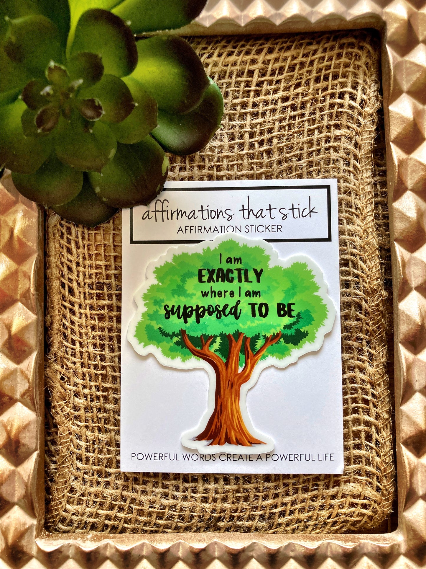 Supposed to be Affirmation Sticker-Affirmations That Stick CA